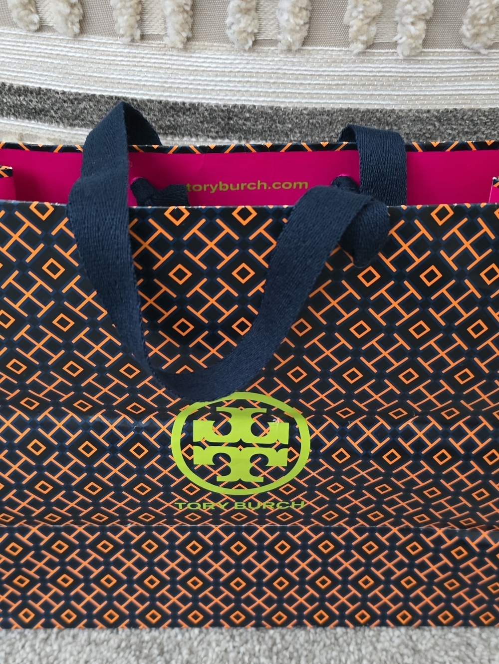 Tory Burch Red Leather Flap Crossbody with Gold Logo Hardware & TB Shopping Bag! - Picture 11 of 15